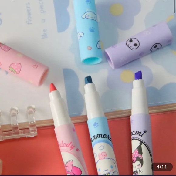New 6 pc Sanrio Characters Highlighter set - Picture 8 of 11